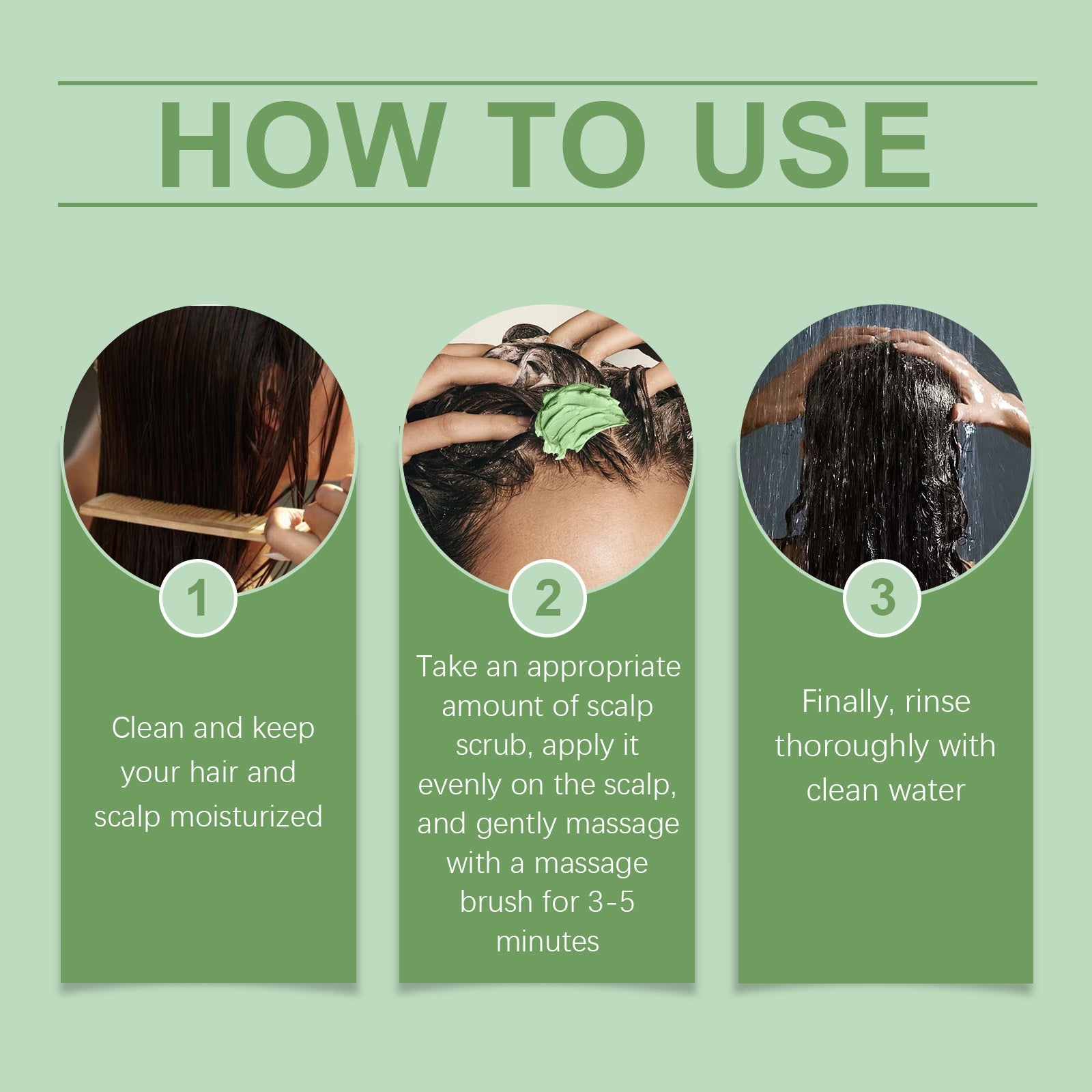 How to use Rosemary Scalp Facial Scrub Soothing Scalp Moisturizing Cool: clean, apply scrub, rinse thoroughly.